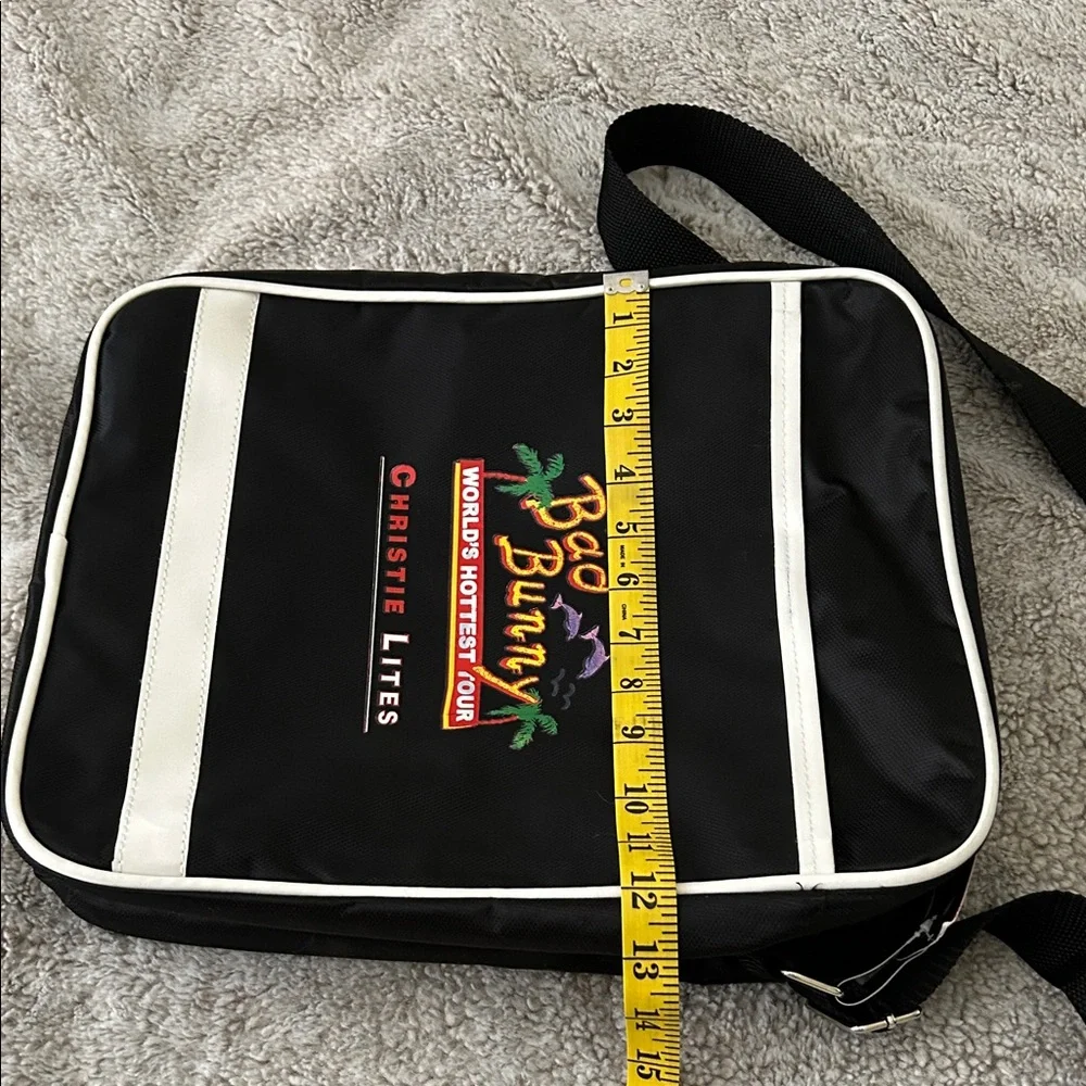 BAD BUNNY WORLD HOTTEST TOUR Black Messenger Bag